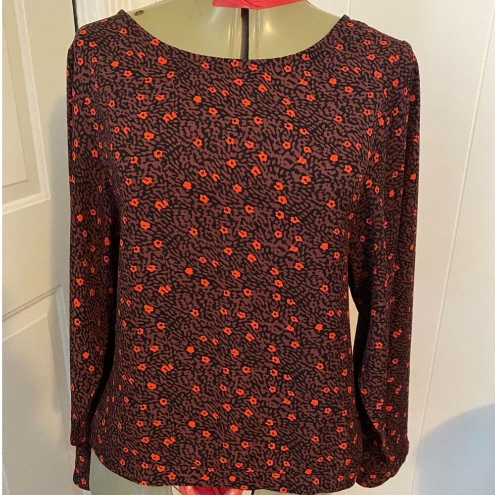 Willow & Root Scoop Neck Long Sleeve Top Size S